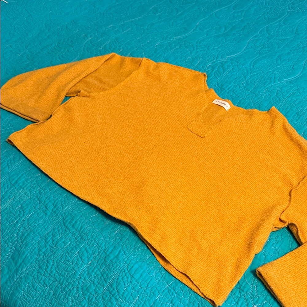 Eesome Mustard Knit Top